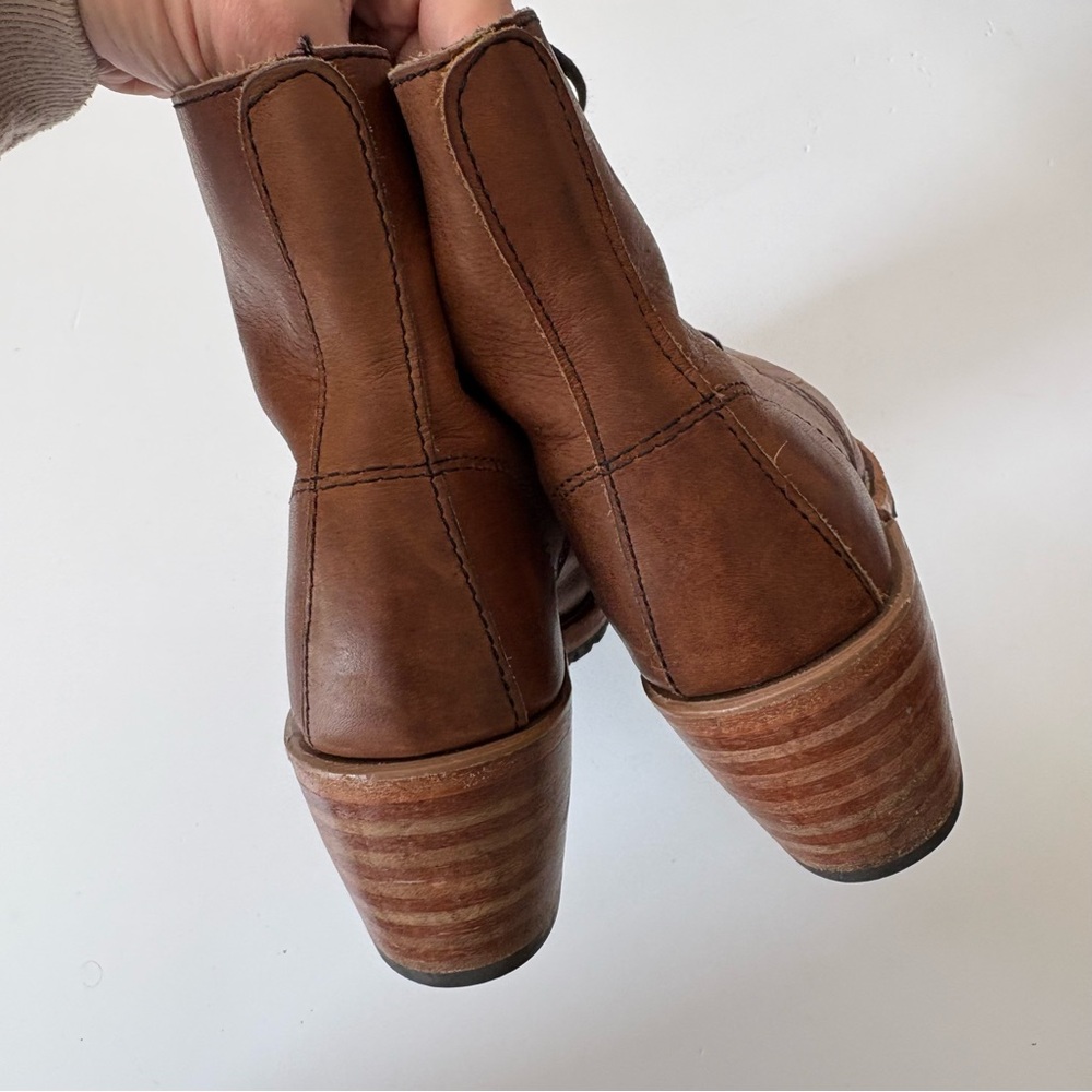 Red Wing || Clara Boots Heeled Lace Up Brown‎ Tan 7.5 - Picture 6 of 10